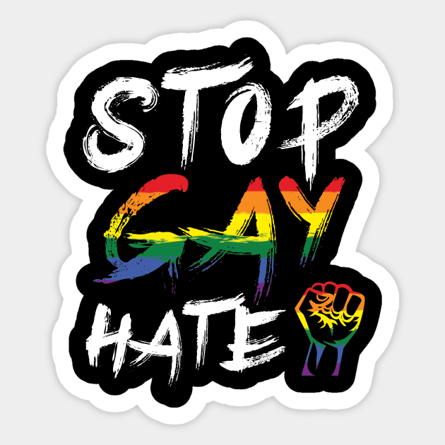 Stop Gay hate LGBT Pride Anti hate Sticker by PH-Design